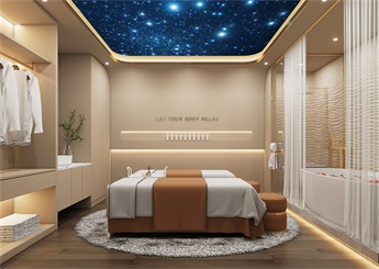 杭州連鎖養(yǎng)發(fā)美容院裝修設(shè)計案例效果圖